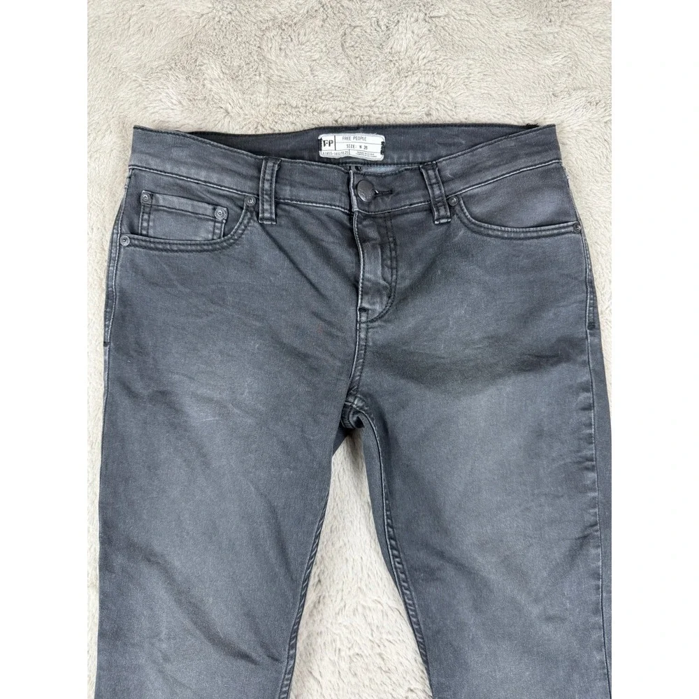 Free People Jeans Women's Size 28 Gray Wash Bootcut Denim Casual‎